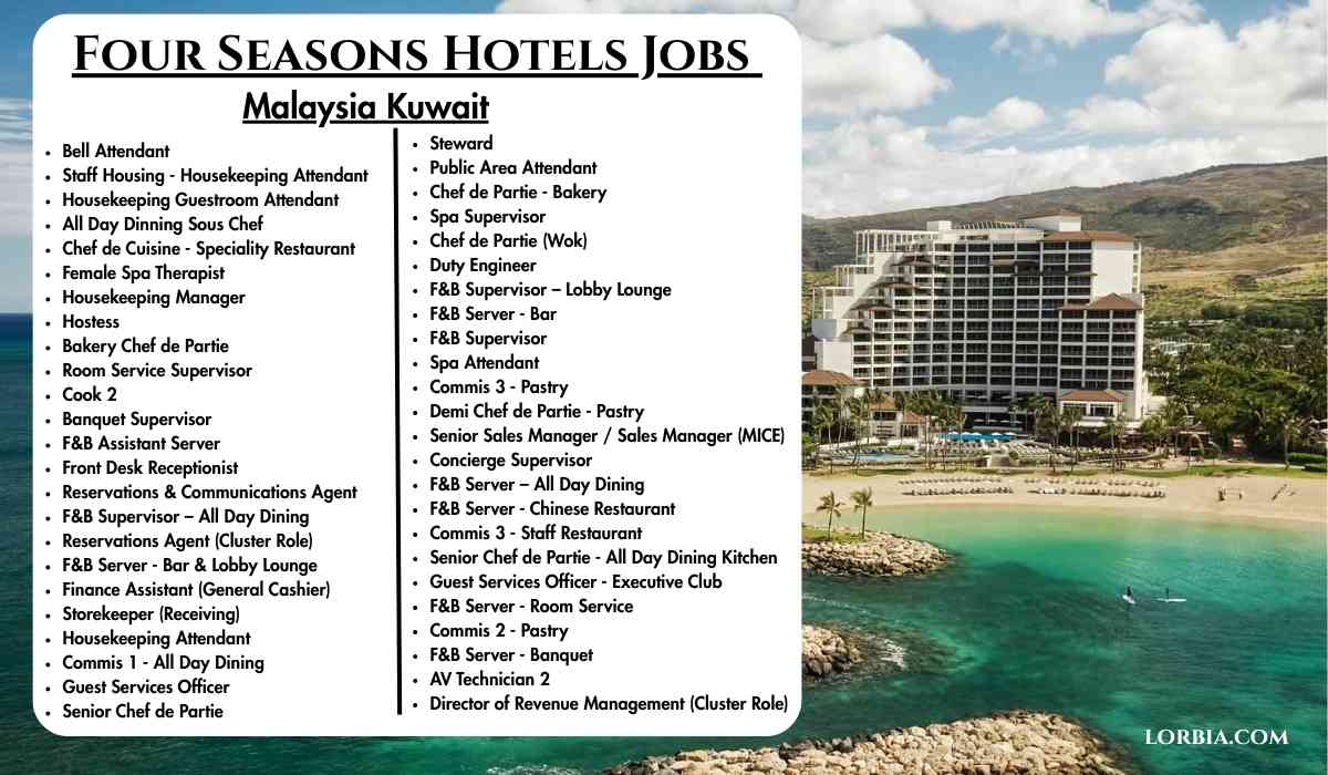Four Seasons Hotels Jobs Malaysia Kuwait