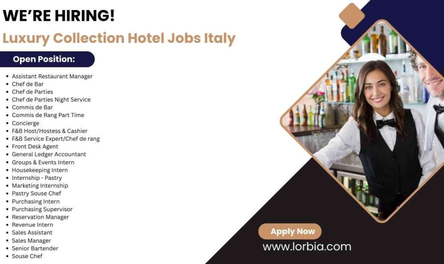 Luxury Collection Hotel Jobs Italy