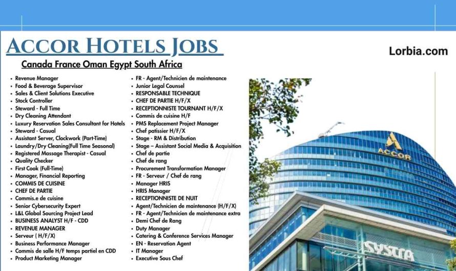Accor Hotels Jobs Canada France Oman Egypt South Africa